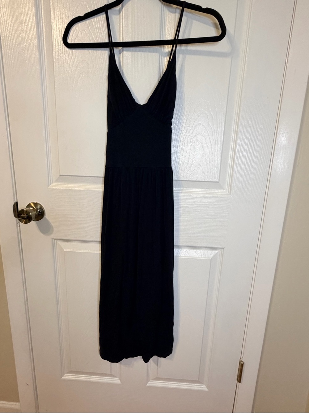 Banana Republic Cross-Back, Stretchy Spaghetti Strap Midi Dress